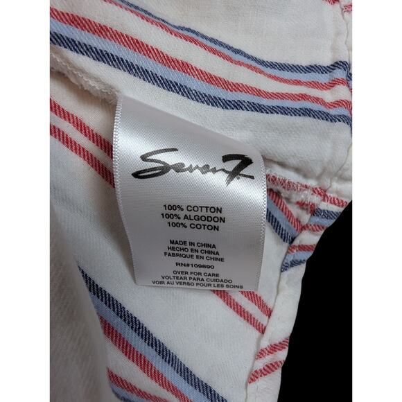 Seven 7 Tank Top Tie Back Blouse Sleeveless Tunic Size S Boho Cottage - Picture 6 of 7